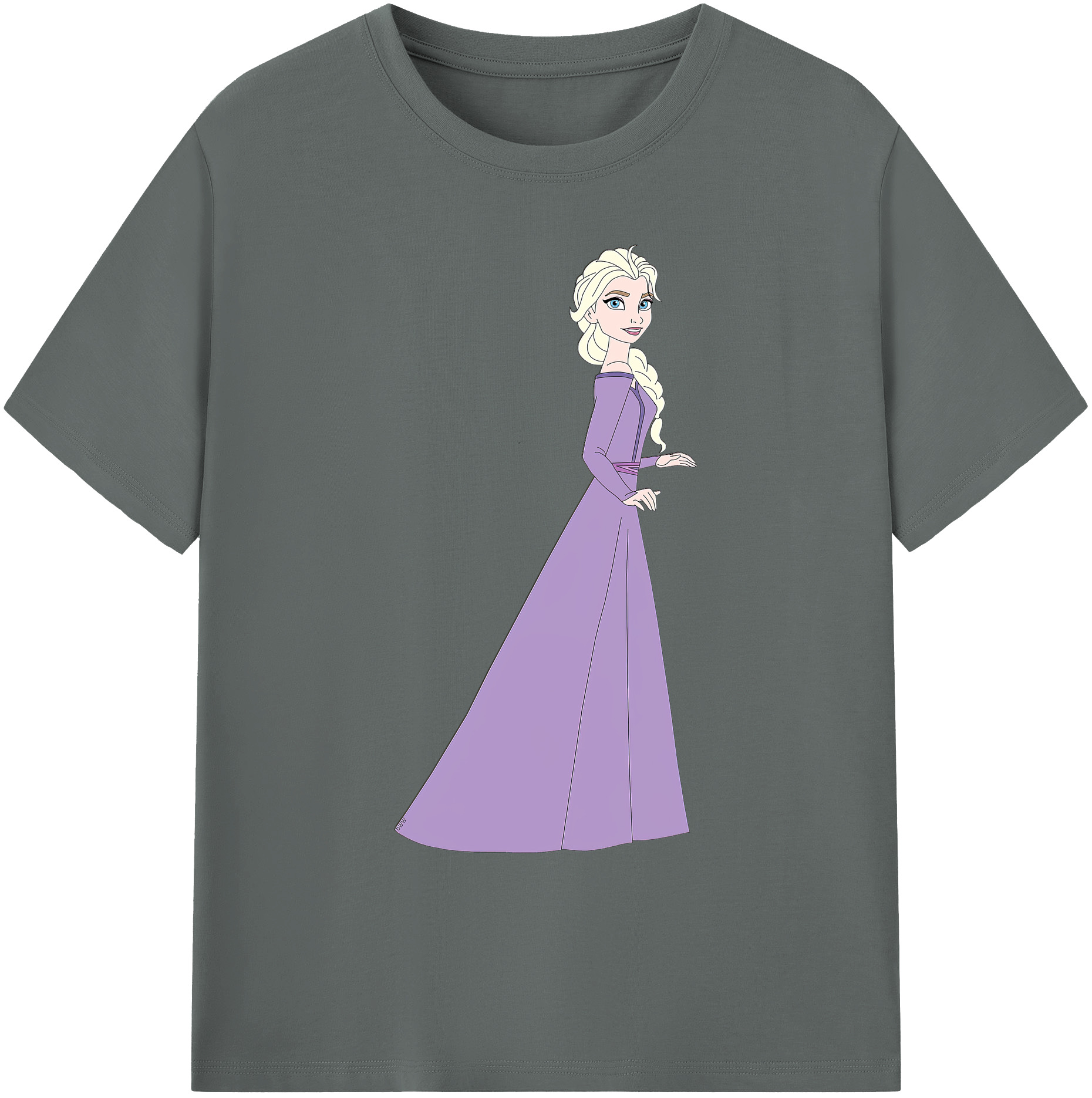（画像用） アナと雪の女王 アンナ エルサ Frozen Anna Elsa 綿100％ メンズ半袖Tシャツ｜肌触りやわらか＆通気性